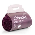 Mintra Super Soft Warm Microfiber Blanket - Large - Purple
