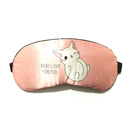 Eye Cute Cat Sleeping Mask & Cooling Gel - PINK