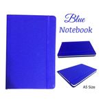 A5 Notebook With Leather Cover - Blue