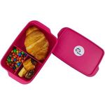 Banana Divided Lunch Box - 1 L - Fushia