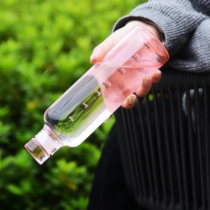 Smooth & Round Water & Juice Bottle - Time Scale - 1 Pc