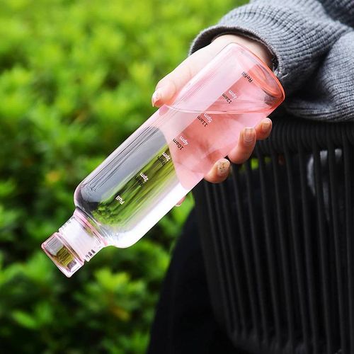 Smooth & Round Water & Juice Bottle - Time Scale - 1 Pc
