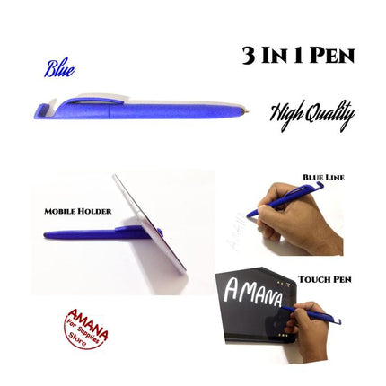 Pen For Writing & Smart Devices - 2 Pcs - Blue / Black - Streamlined Design