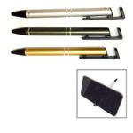 Metal Writing Pen & Mobile Holder - 1 Pc