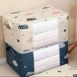 Blanket And Clothes Storage Bag (4 Pieces )