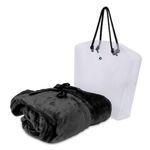 Mintra High Quality Blanket Cape/Hoodie - One Size Fits All - Black - 1 Pc