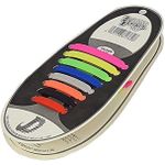 Silicone Colors Shoelaces, No Tie - 4 Packs -32 Pieces, One Size