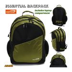 Mintra Practical Backpack (laptop Compartment) - Olive \ Black