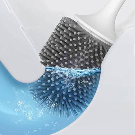 Ecoco Durable Silicone Toilet Brush & Holder Set (1Piece)