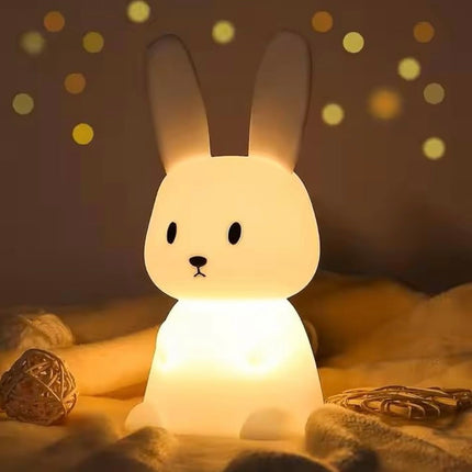 Big Bunny Rechargeable Silicone Night Lamp - LED Bunny Night Lamp, Kids Night Light, Nursery Decor, Birthday Gift, Silicone LED Light