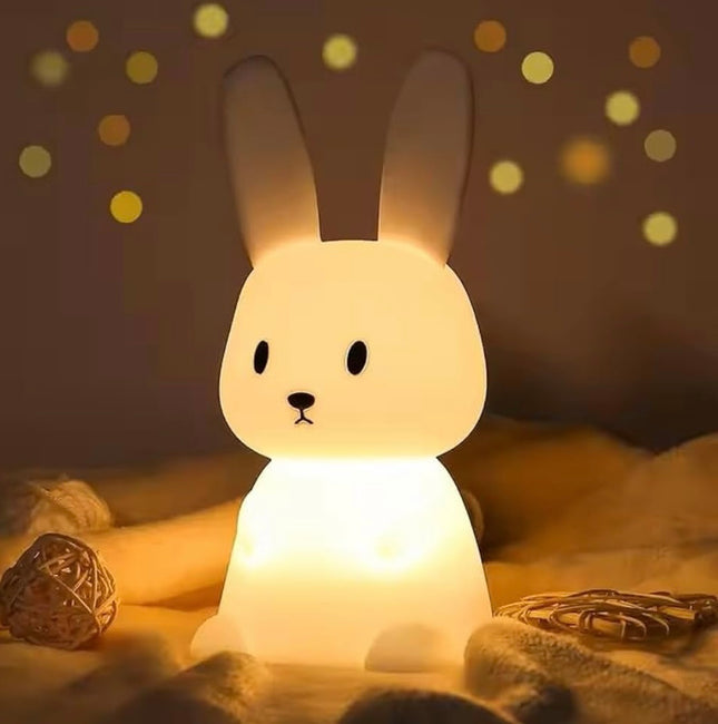 Big Bunny Rechargeable Silicone Night Lamp - LED Bunny Night Lamp, Kids Night Light, Nursery Decor, Birthday Gift, Silicone LED Light