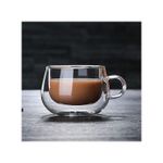 Double Glass Pyrex Coffee Mug - 6 Pcs