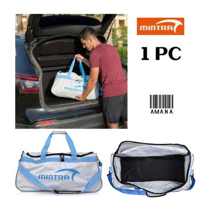 Mintra Amana - High Quality Large Duffle Bag - Grey / Blue