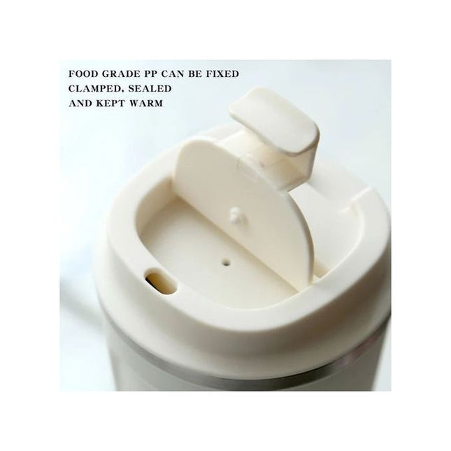 Portable Stainless Steel Vacuum Mug - 510ml - Off White 1 Piece