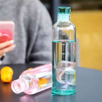 Smooth & Round Water & Juice Bottle - Time Scale - 1 Pc