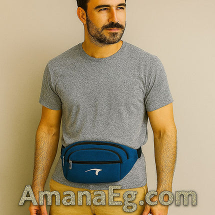 Mintra Waist Bag - WATERPROOF - PRACTICAL & CONVENIENT - 1 Pc (Navy Blue)