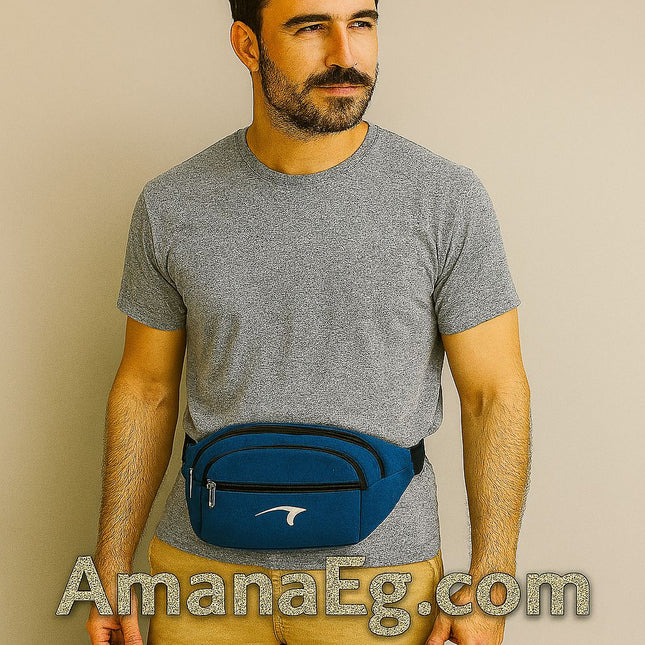 Mintra Waist Bag - WATERPROOF - PRACTICAL & CONVENIENT - 1 Pc (Navy Blue)