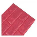 PE Foam 3D Brick Pattern Wallpaper - 70*77 Cm - Red 1 Pc