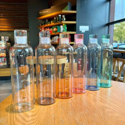 Smooth & Round Water & Juice Bottle - Time Scale - 1 Pc