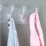 TWZ - Silicone Adjustable 6 Hook Rack Double Suction Cup