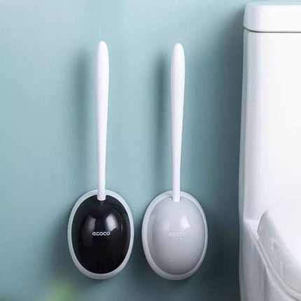 Ecoco Durable Silicone Toilet Brush & Holder Set (1Piece)