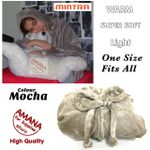 Mintra High Quality - Soft Blanket Cape / Hoodie - (One size fits All ) Mocha