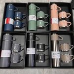 Thermos With 3 Stainless Cups - color may vary