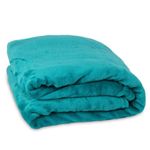 Mintra (XXL) Soft Warm Microfiber Blanket - 240×220 Cm - Turquoise