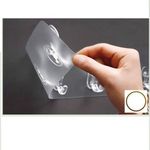 TWZ - Silicone Adjustable 6 Hook Rack Double Suction Cup