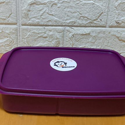 Banana Divided Lunch Box - 1 L - Purple