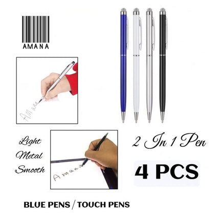 Amana Set - Metal Touch Pen - Writing & Smart Devices - 4 Pcs