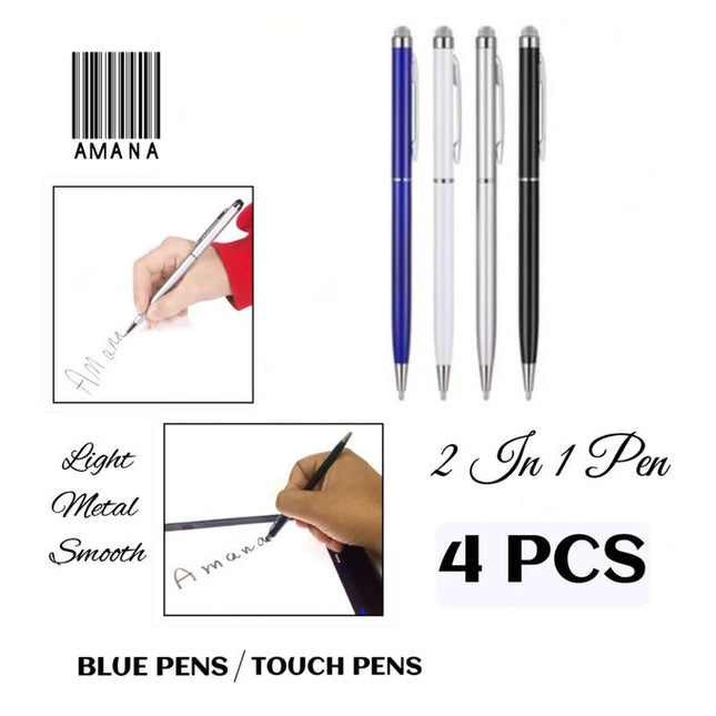 Amana Set - Metal Touch Pen - Writing & Smart Devices - 4 Pcs