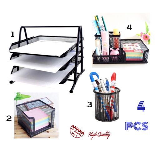 Amana - Office Tools Organizer Set - 4 Pcs