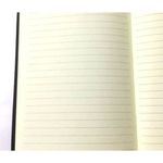 Notebook A5 - Cream. Paper - Soft Leather - Black Cover + 1 Touch Pen