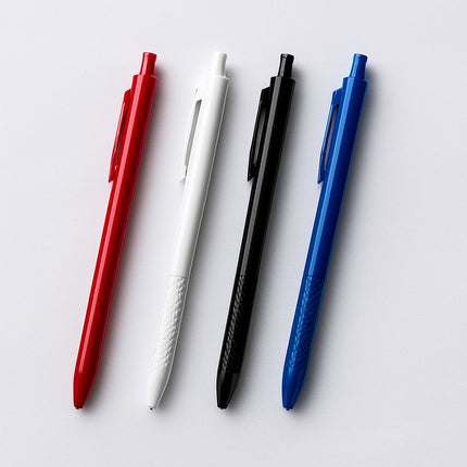 High Quality Coloful Soft Plastic Pen -Write Blue - (4 Pcs)