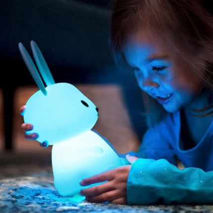 Big Bunny Rechargeable Silicone Night Lamp - LED Bunny Night Lamp, Kids Night Light, Nursery Decor, Birthday Gift, Silicone LED Light