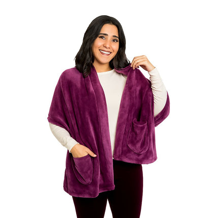 Fleece Shawl With Pockets
شال مايكروفايبر بيجيوب