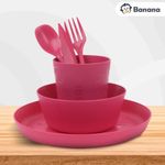 A Set Of High-quality And Safe Dishes For Children, 6 Pieces