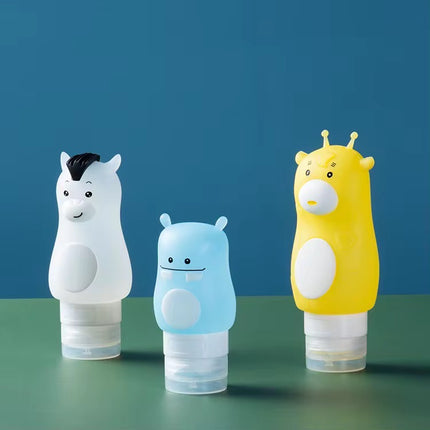 Silicone Travel Bottle (Lotion, Cream, shampoo, gel) - 3 Pcs