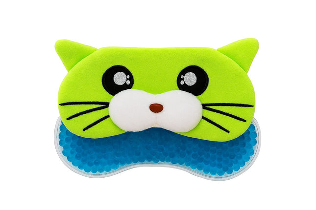 (Green) Eye Sleeping Mask & Cooling Gel 3D -  Cat