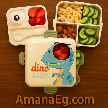 Dinosaur  Lunch Box & Creative cub & Spoon