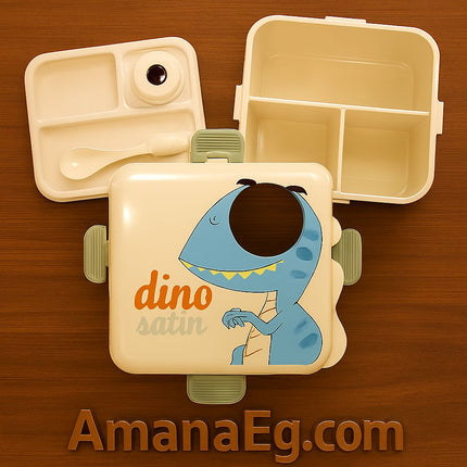 Dinosaur  Lunch Box & Creative cub & Spoon