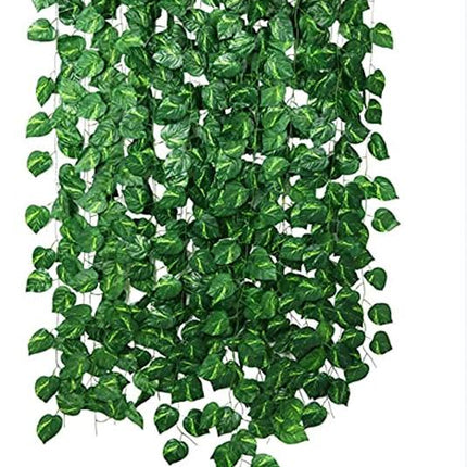 12 Branches Of Artificial Planting Tree Leaves