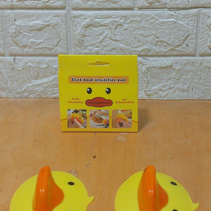 Silicone Oven Mitts (Heat Insulation) - 2 Pcs - Duck Shape
