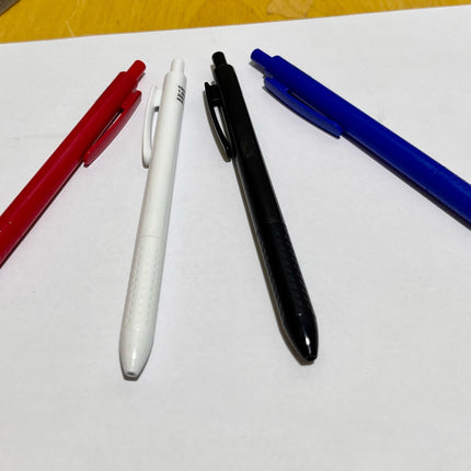 High Quality Coloful Soft Plastic Pen -Write Blue - (4 Pcs)