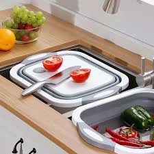 Silicone Cutting Board + Food Strainer