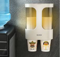 Ecoco High Quality Double Sided Cup Holder - Self Adhesive - Dust-proof - 1 Pc