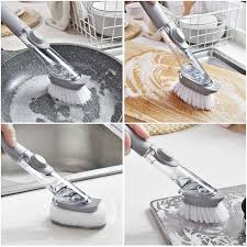 Cleaning Brush With Handle & Tank Soap 1 Pc