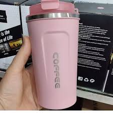 Portable Stainless Steel Vacuum Mug - Pink - 510ml