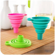High Quality - Silicone Foldable Funnel - 3 Pcs